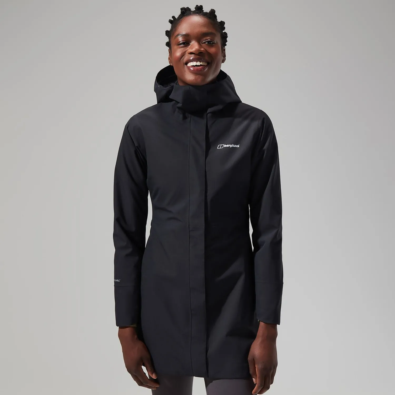 Berghaus Women's Omeara Long Jacket - Black Hot