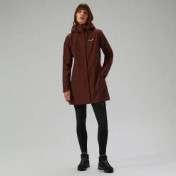 Berghaus Women's Omeara Long Waterproof Jacket - Brown Fashion