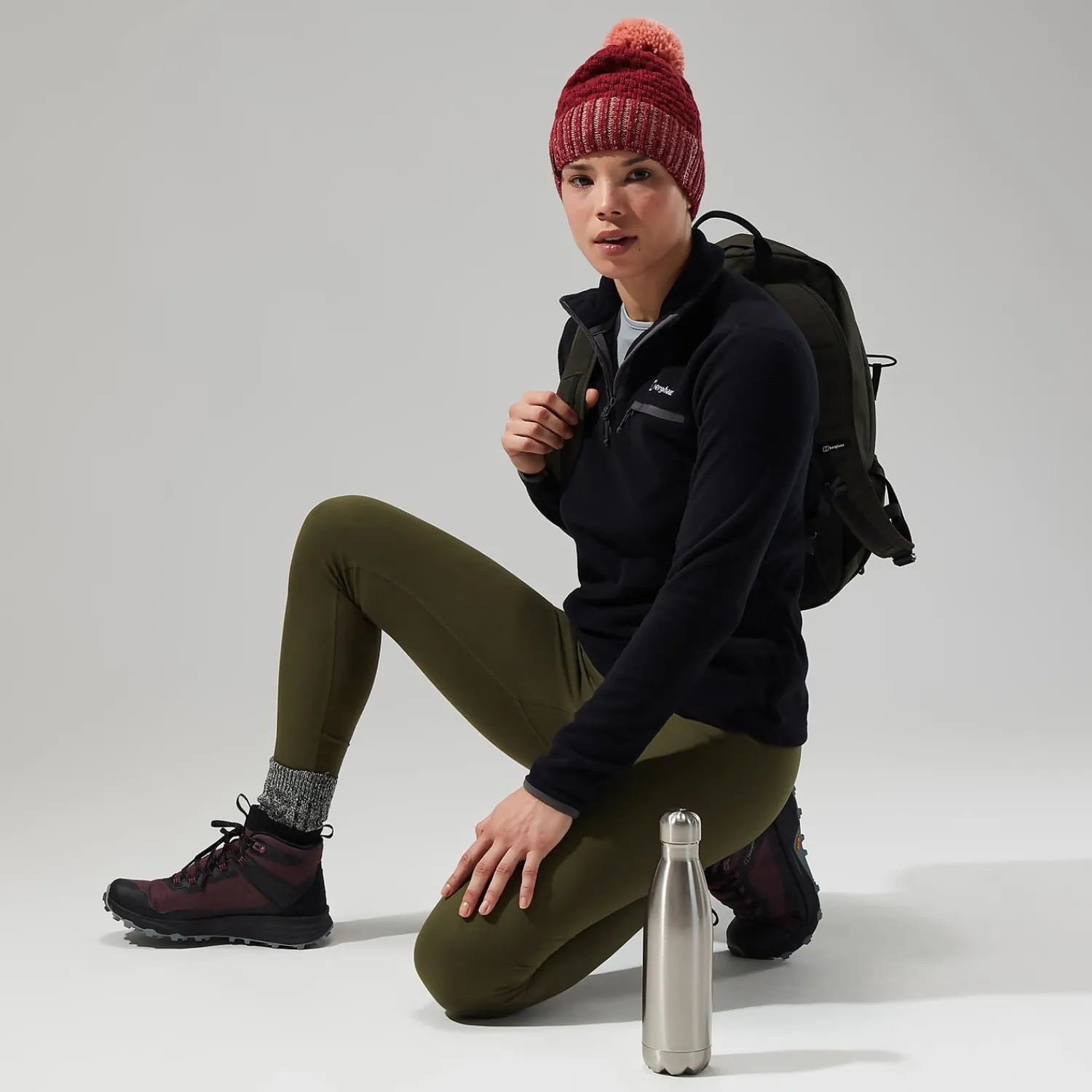 Berghaus Women's Prism 2.0 Micro Half Zip - Black/Black Clearance