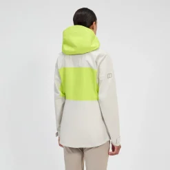 Berghaus Women's Ridge-Seeker Waterproof Jacket - Grey/Yellow Clearance