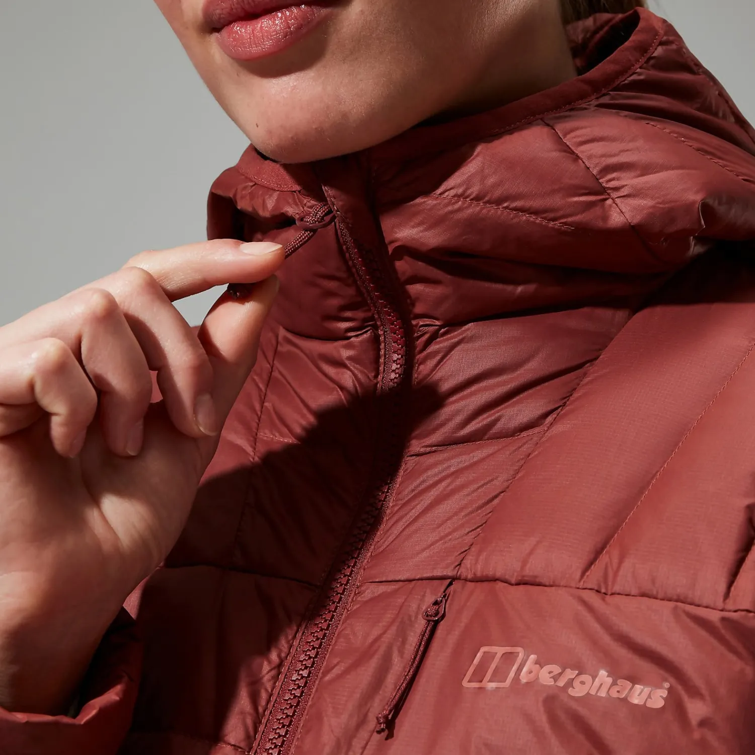 Berghaus Women's Silksworth Hooded Down Insulated Jacket - Red Clearance