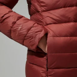 Berghaus Women's Silksworth Hooded Down Insulated Jacket - Red Clearance