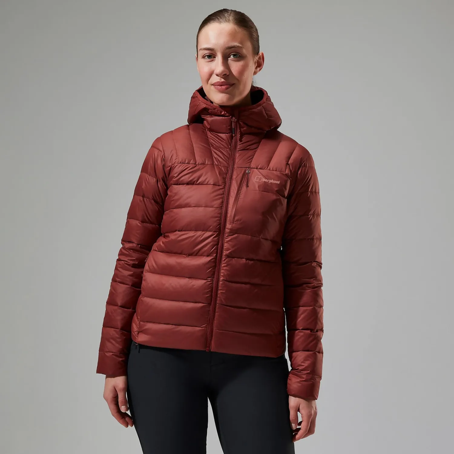 Berghaus Women's Silksworth Hooded Down Insulated Jacket - Red Clearance