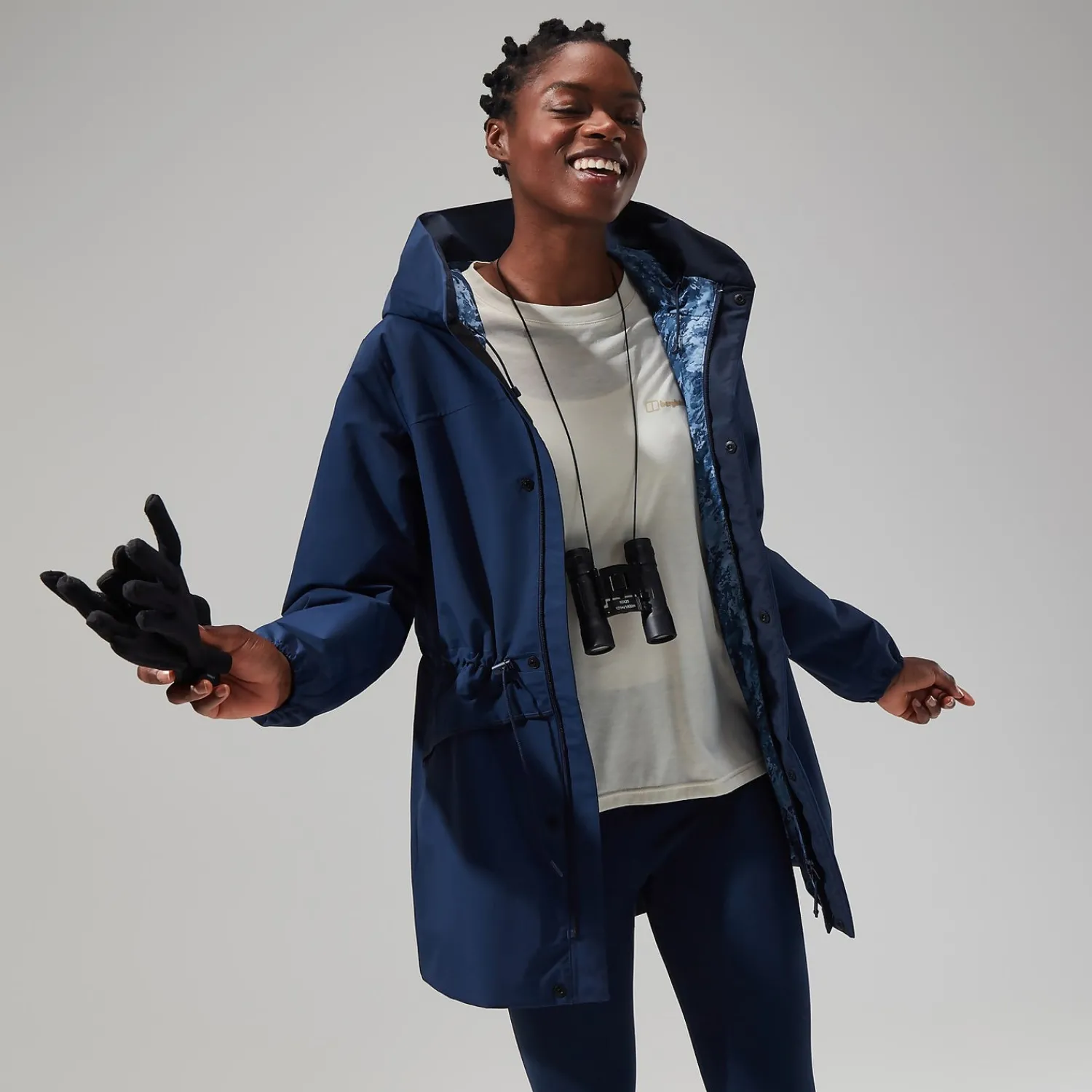 Berghaus Women's Swirlhow Hooded Jacket - Dark Blue Discount