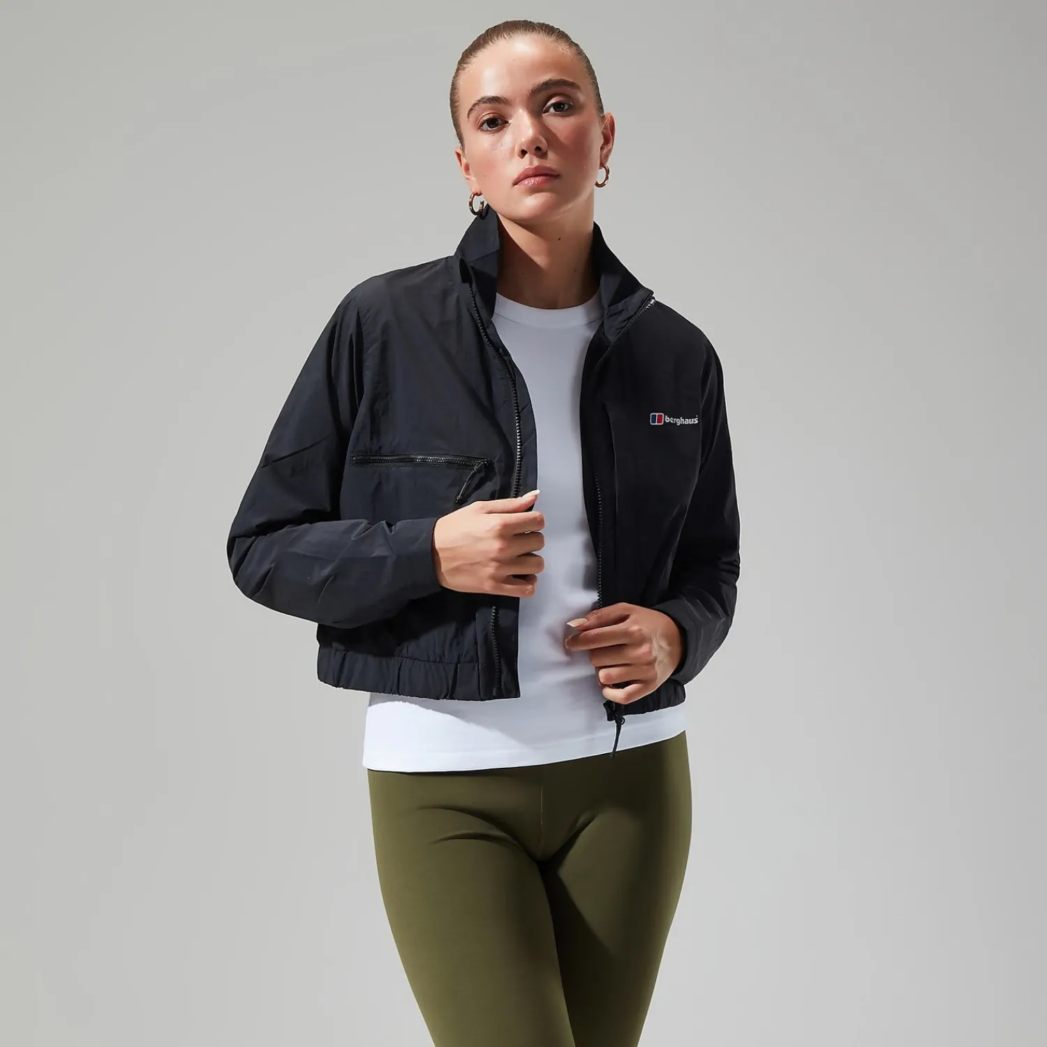 Berghaus Women's Urban Cropped Co-ord Wind Jacket - Black Outlet