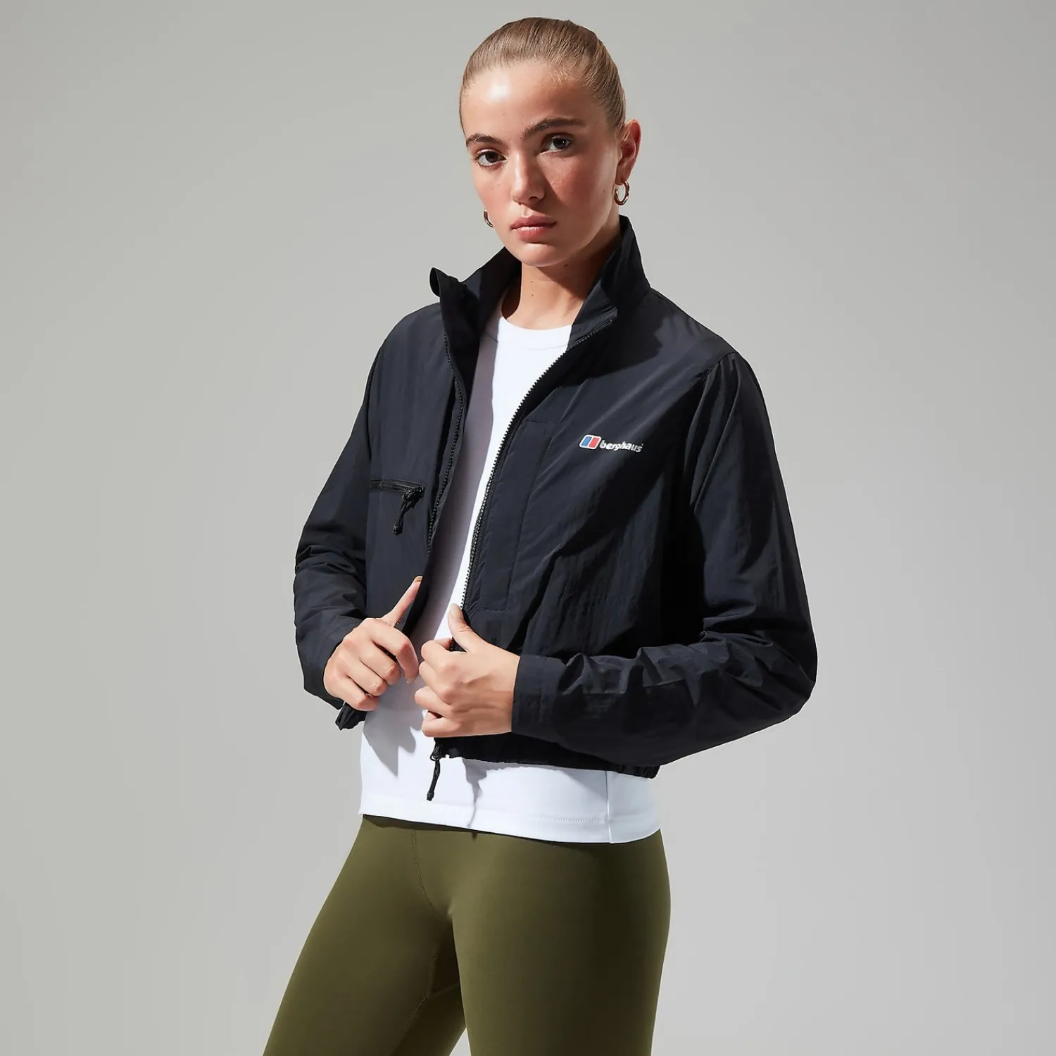 Berghaus Women's Urban Cropped Co-ord Wind Jacket - Black Outlet