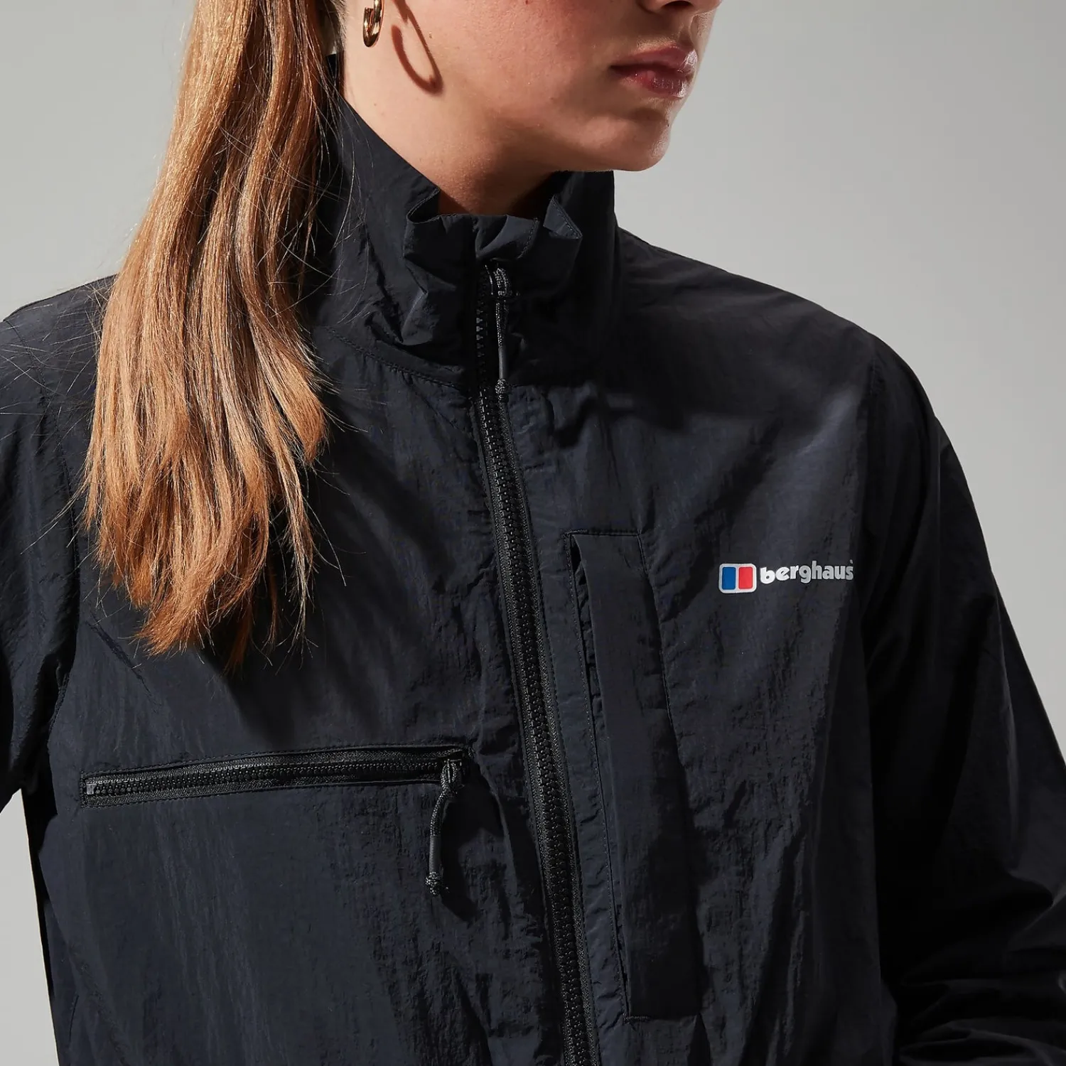 Berghaus Women's Urban Cropped Co-ord Wind Jacket - Black Outlet