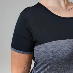 Berghaus Women's Voyager Tech Tee Short Sleeve Crew - Dark Grey / Black Online