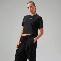 Berghaus Women's Wayside Boxy Short Sleeve Tech Tee Black Fashion